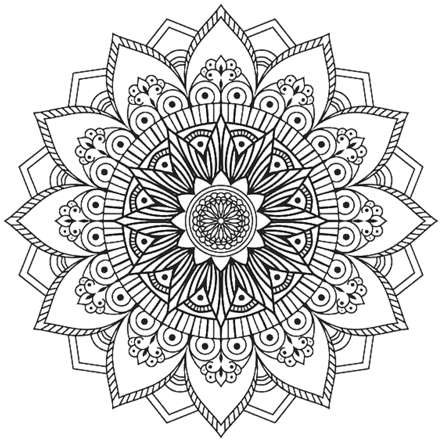 Rays tattoo Mandal Image